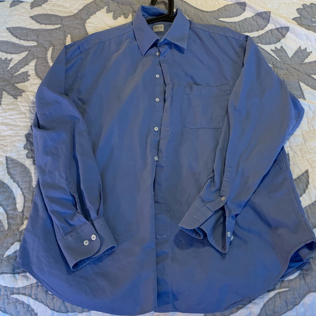 Long Sleeve Armani Button Down Shirt